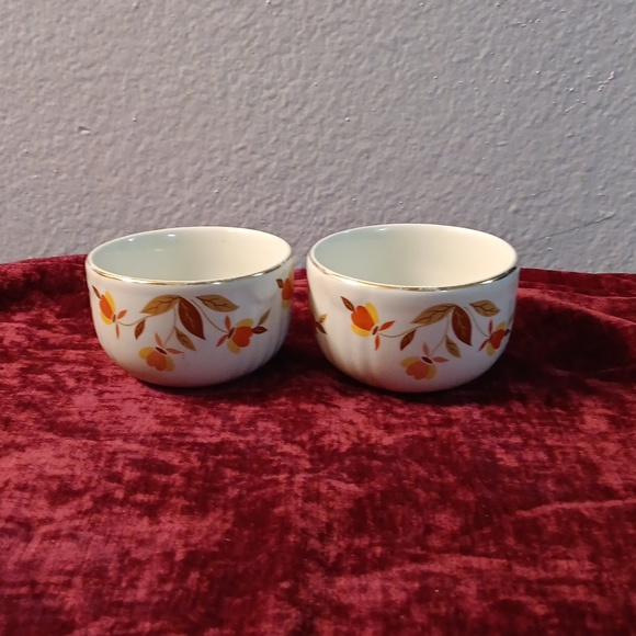 Hall China Company Other - Vintage Hall China  Autumn Leaf Custard Bowls